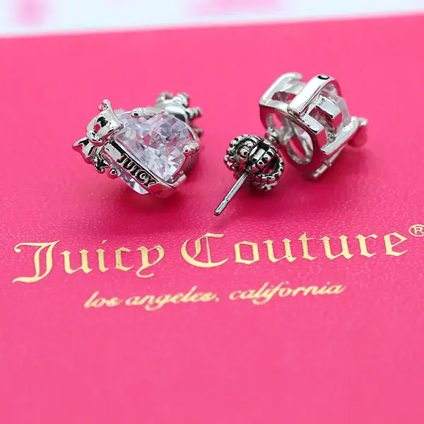 Juicy Heart Bow Zircon Earrings Korean Style Candy Color — feature 18