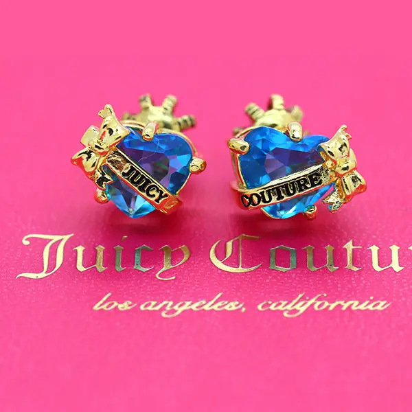 Juicy Heart Bow Zircon Earrings Korean Style Candy Color — feature 8