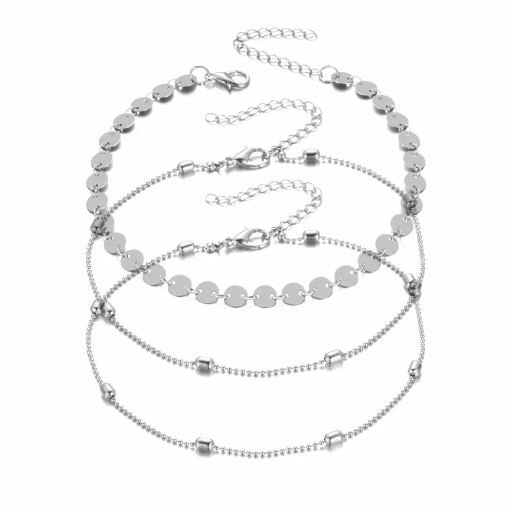 European & American Cross-Country Retro Chain Anklet Set for Women - Image 7