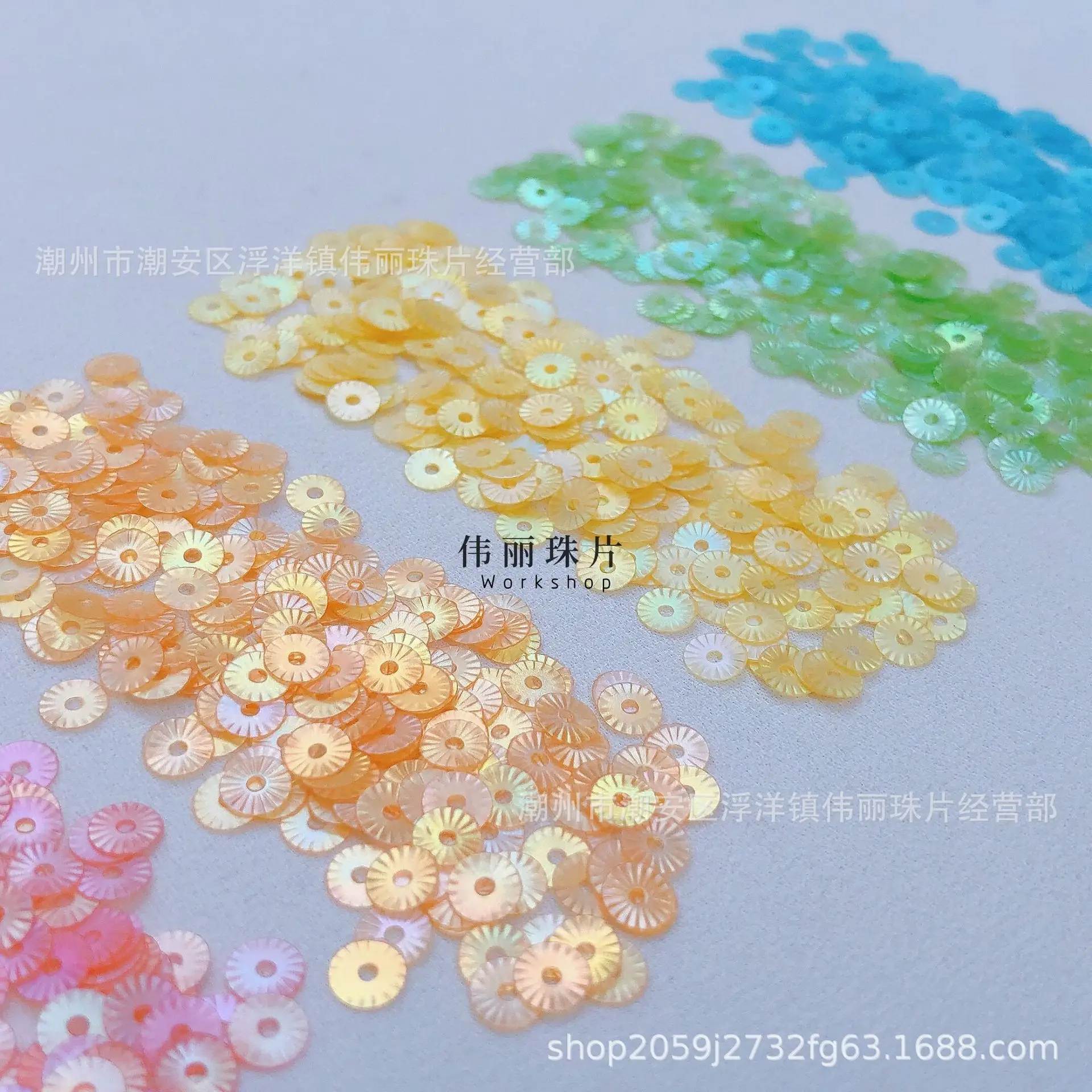 5mm French Embroidered Petal Buttons Set - Image 12
