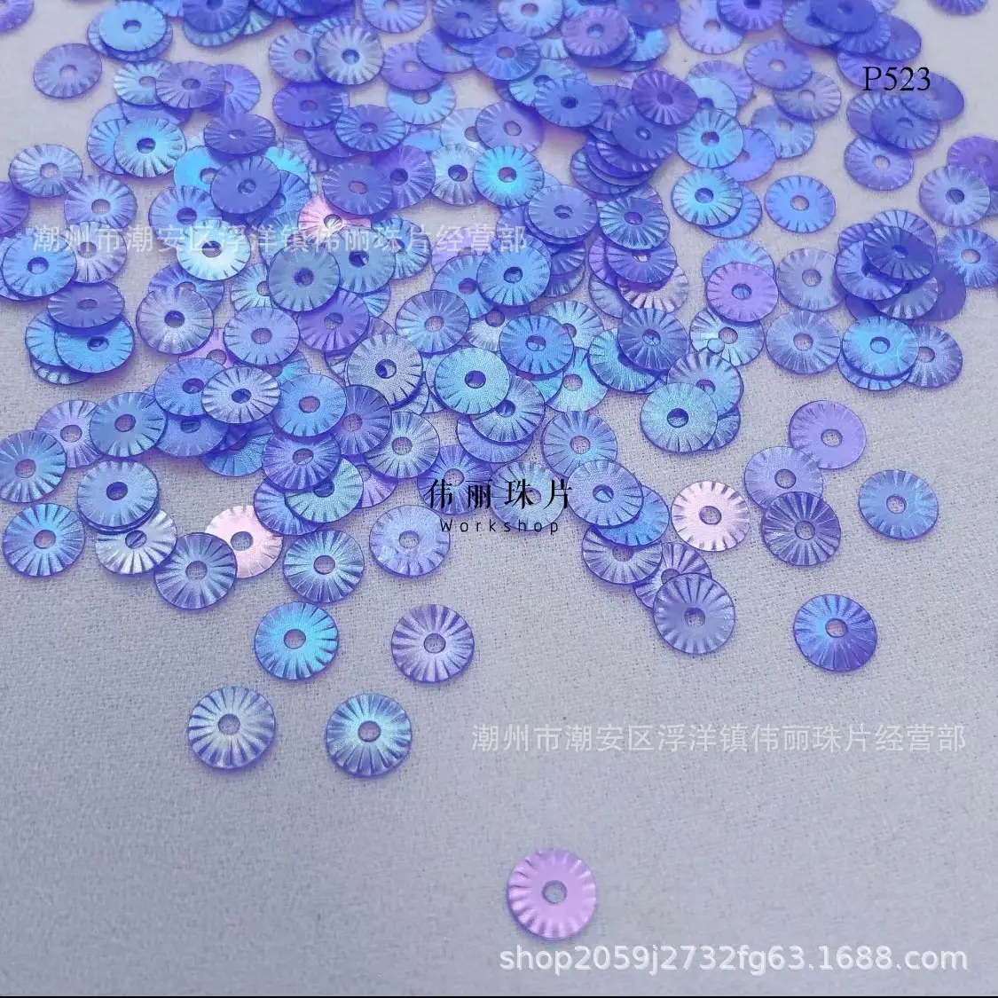 5mm French Embroidered Petal Buttons Set - Image 2