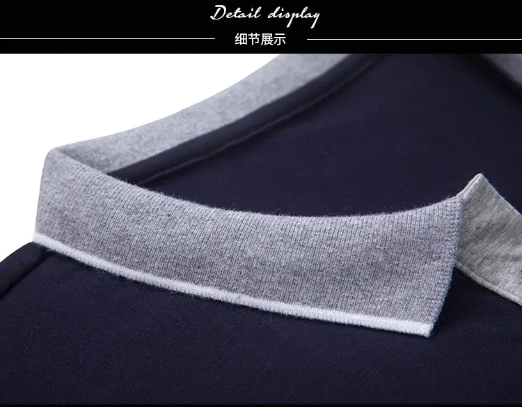 Men Black Cotton Polo Shirt with Embroidered Details — feature 13
