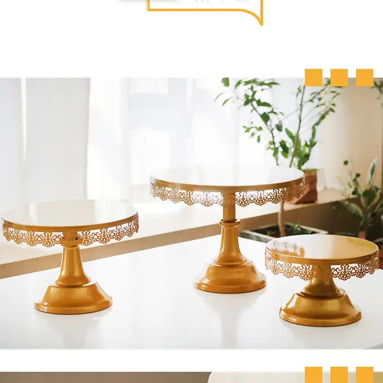 European Dessert Table Ornament Rack Iron Tray Wedding Decoration — feature 3