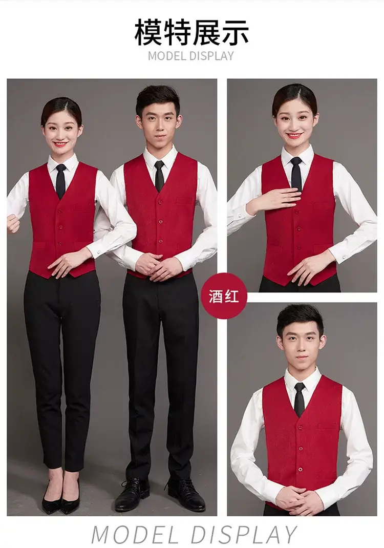 Blue Vest for Men & Women - Perfect for Catering & Work — feature 12