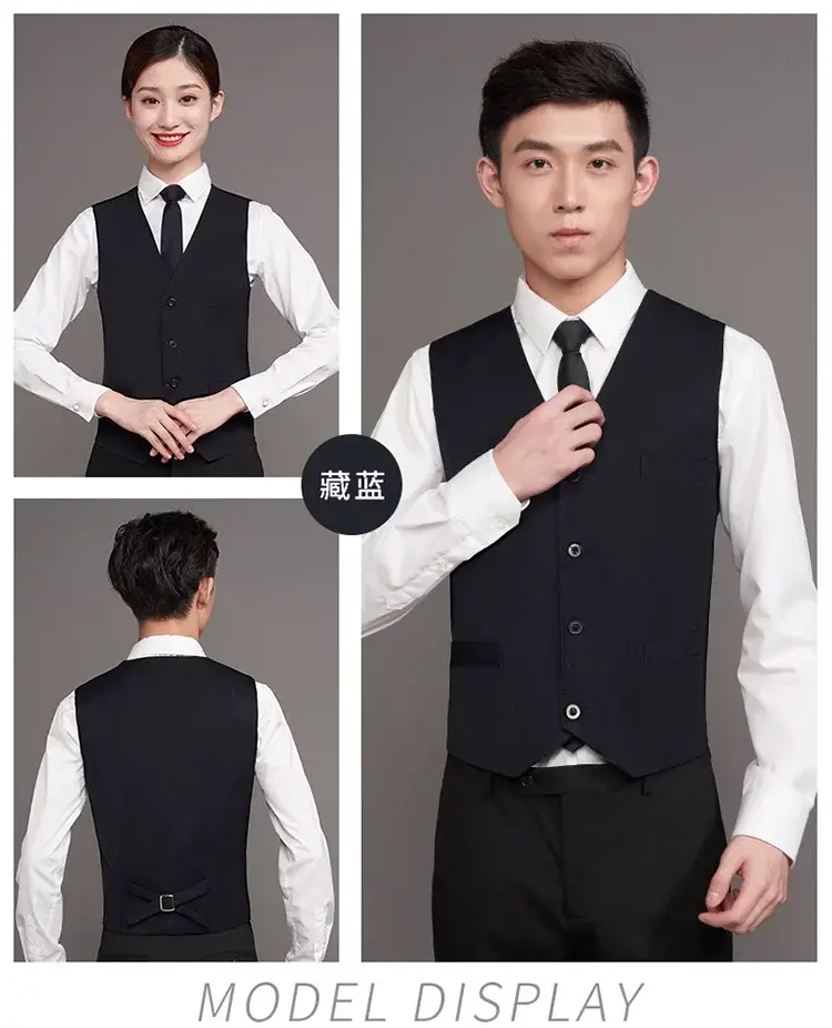 Blue Vest for Men & Women - Perfect for Catering & Work — feature 17
