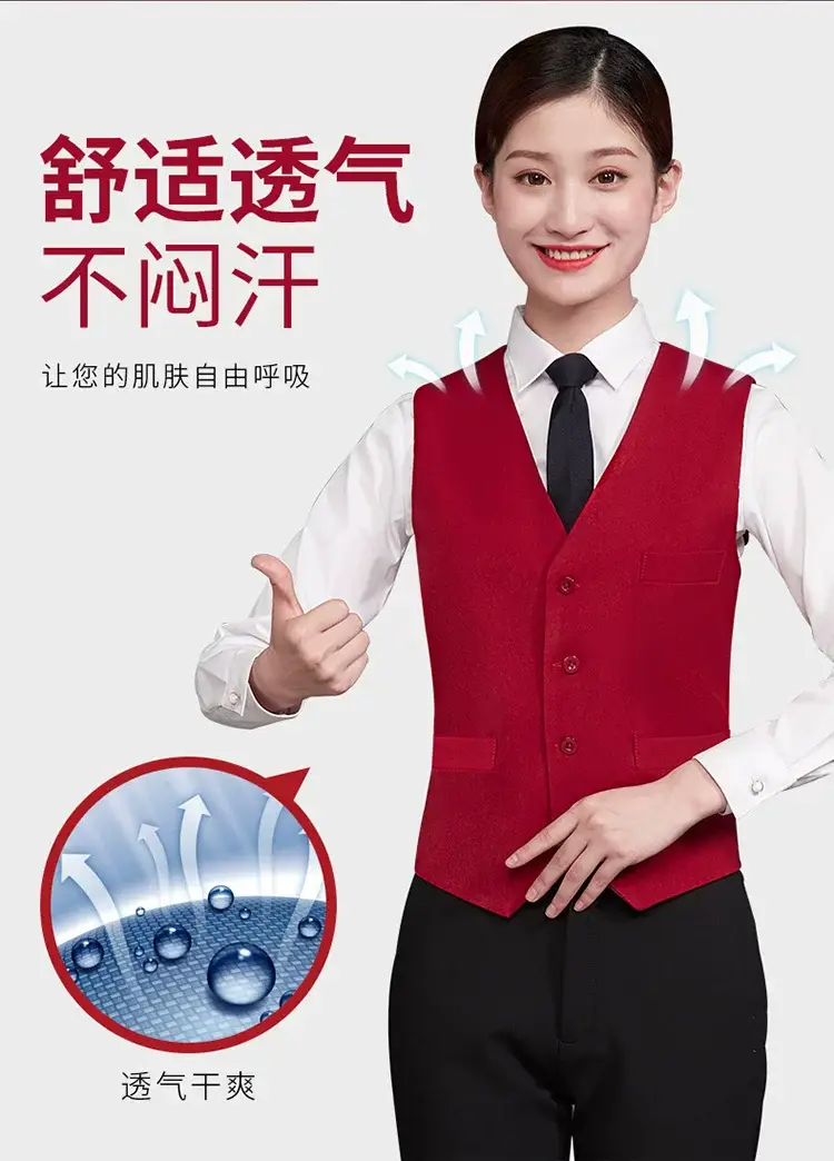 Blue Vest for Men & Women - Perfect for Catering & Work — feature 6