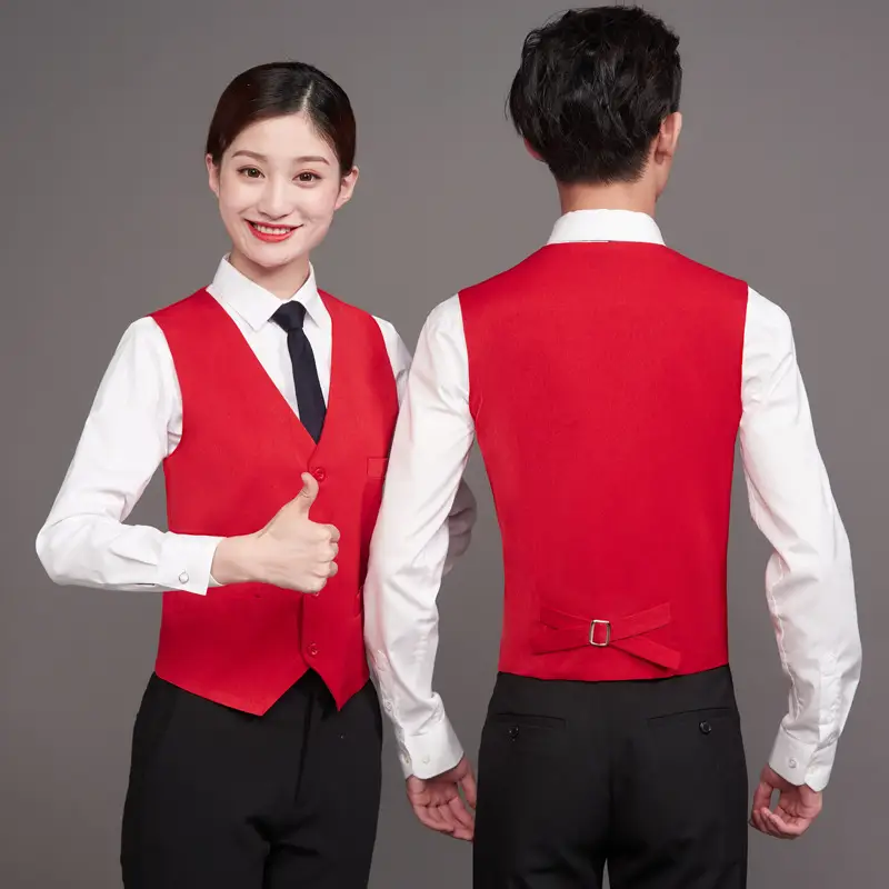 Blue Vest for Men & Women - Perfect for Catering & Work