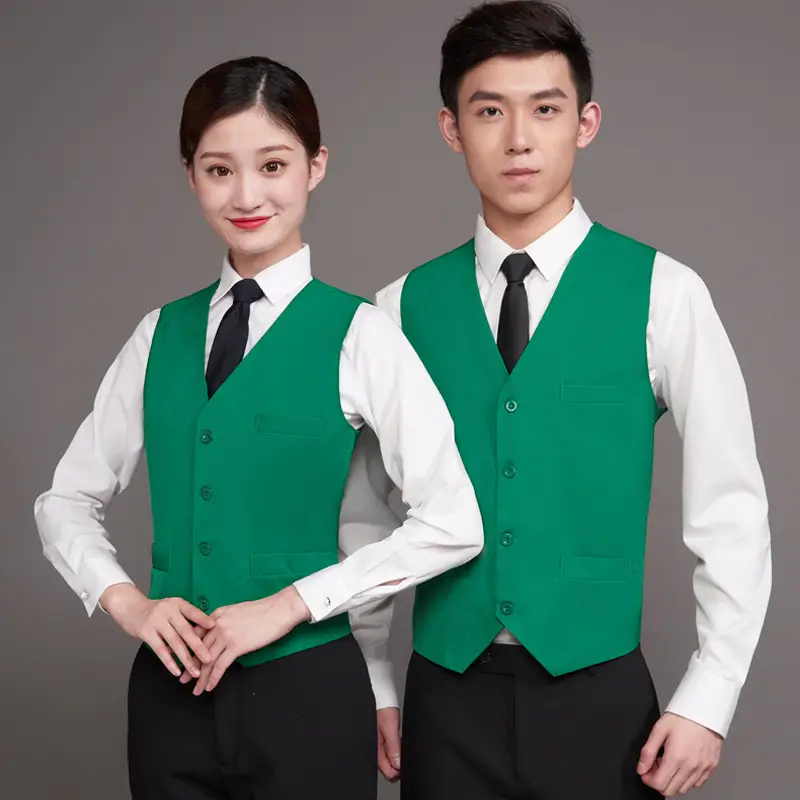 Blue Vest for Men & Women - Perfect for Catering & Work