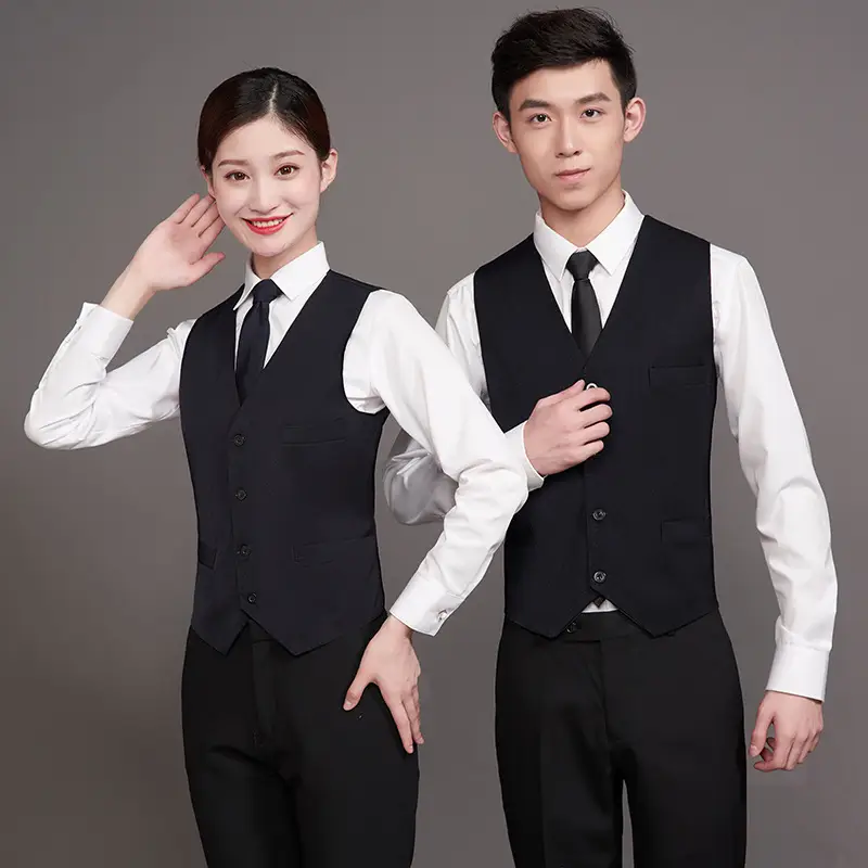 Blue Vest for Men & Women - Perfect for Catering & Work
