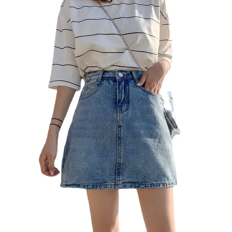 Women Denim High Waist Shorts 2021 Summer - Image 9