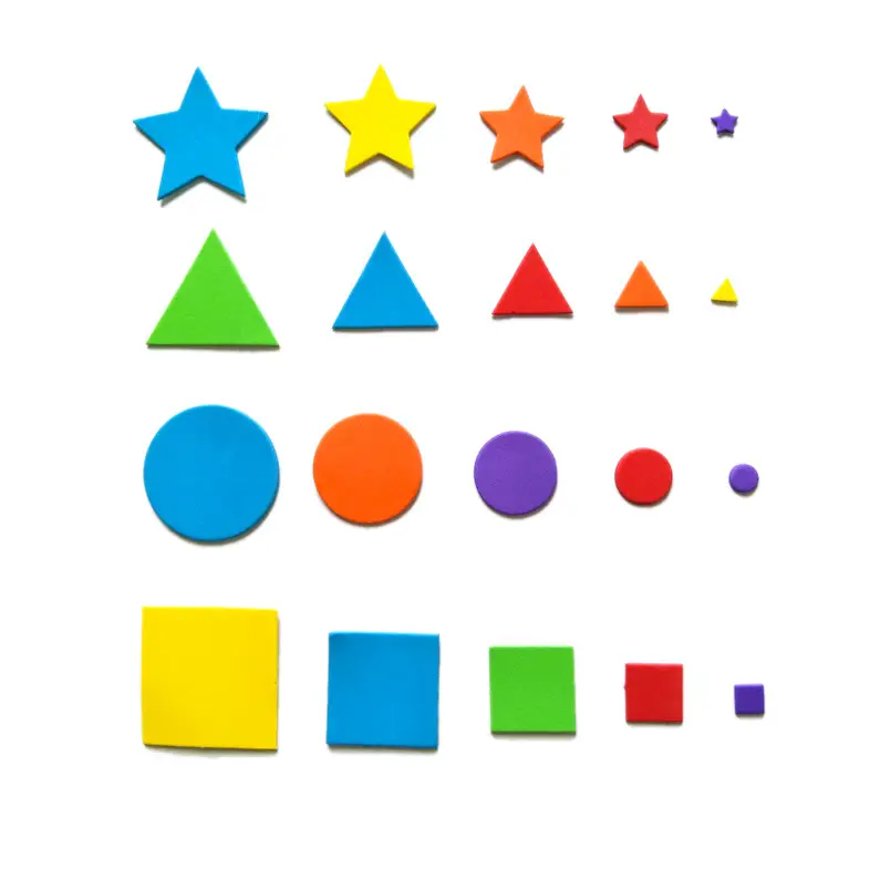 EVA Patch Stickers 1-5cm Round Square Triangle Pentagram Geometric