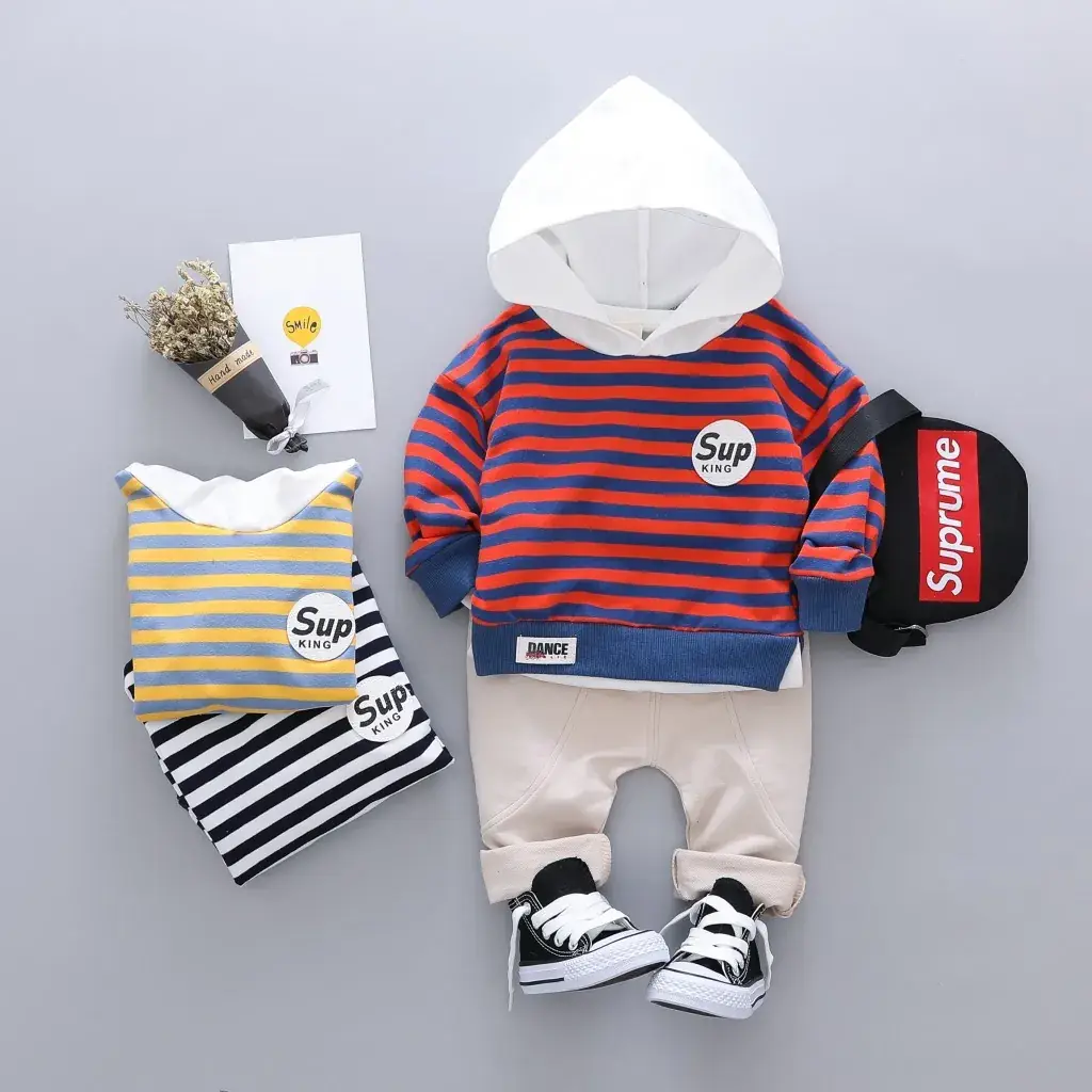 Boys Suit Casual Sweatshirt Hooded Spring and Autum Boys Fashionable Autum Clothing Split 0 Children 1 to 2 and a Half Years Old 3 Clothes - Image 5