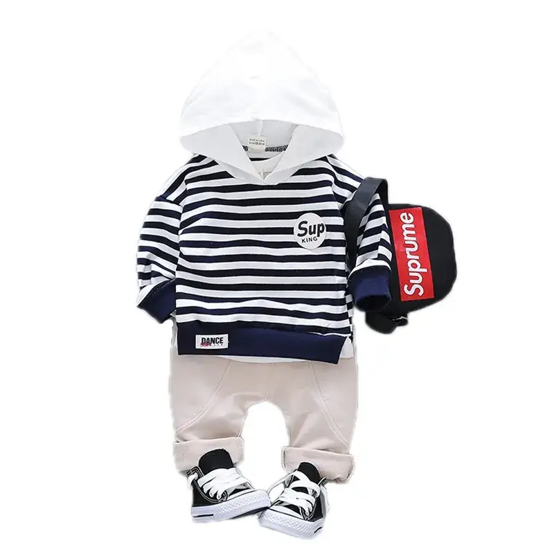 Boys Suit Casual Sweatshirt Hooded Spring and Autum Boys Fashionable Autum Clothing Split 0 Children 1 to 2 and a Half Years Old 3 Clothes - Image 7