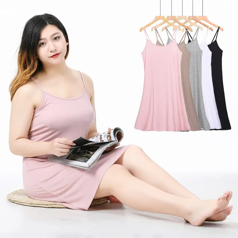 Large Size Women's Modal Dress Vest Skirt MM200kg - Image 8