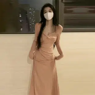 Women's Black Slim Fit Slit Inner Dress 2025 — feature 11