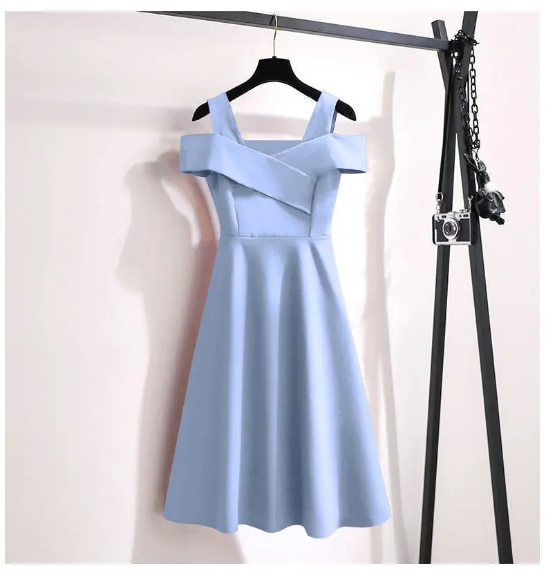 Red Fake Two-Piece Summer Dress Large — feature 15