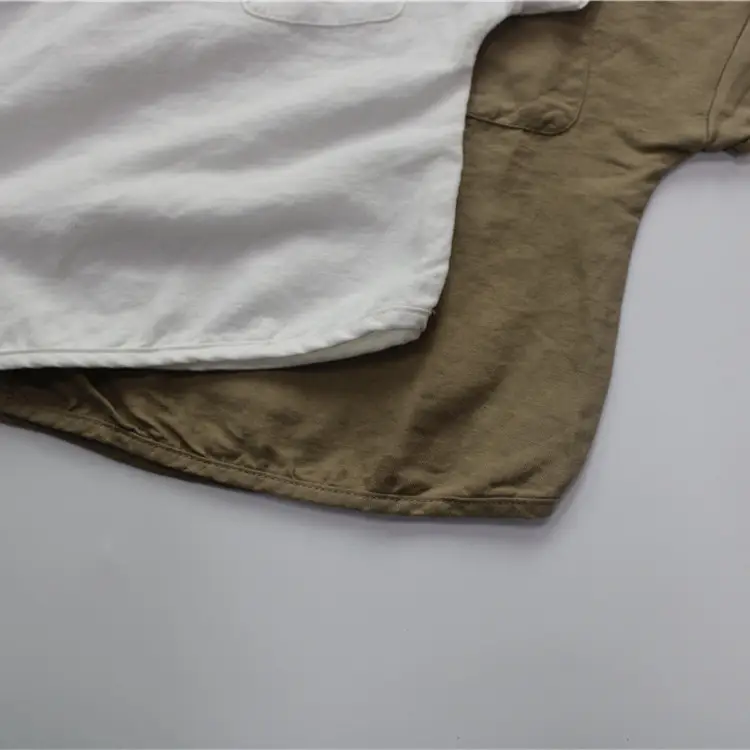2026 Spring Boys T-Shirt Round Neck Short Sleeve Solid Color Korean Style Button-Up Girls' Top Summer Versatile — feature 6