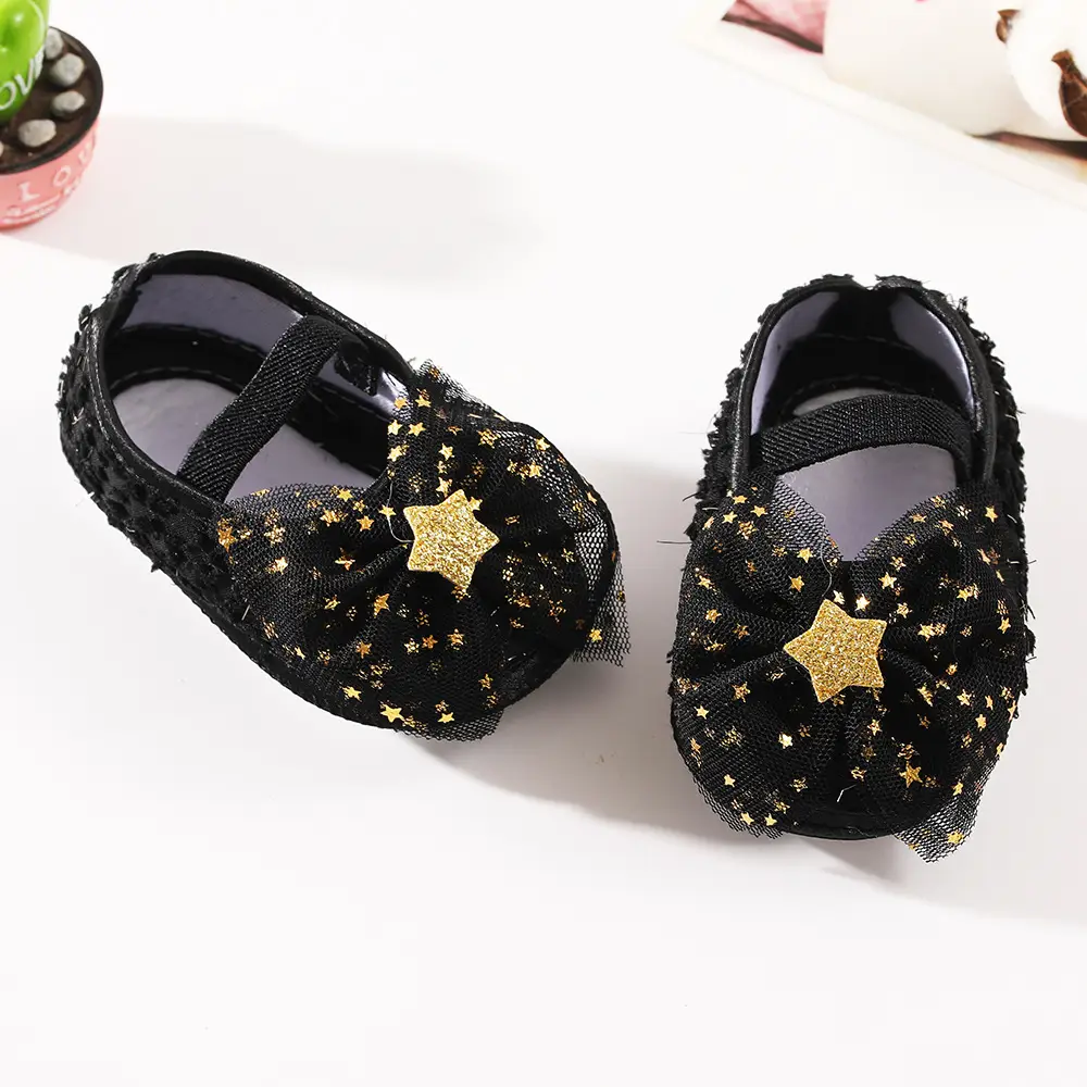 New Baby Bow Shoes Set for 0-3 Years