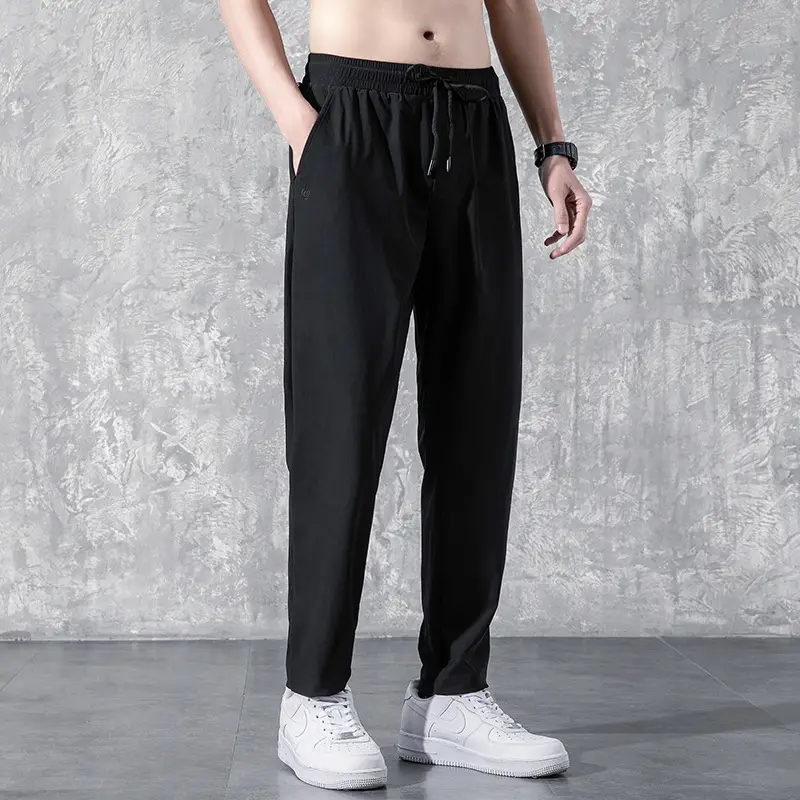 Men's Black Sweatpants with Flame Finish - Image 13