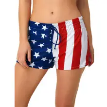 White Ruffled Cotton Sling Shorts Set for Women — feature 21