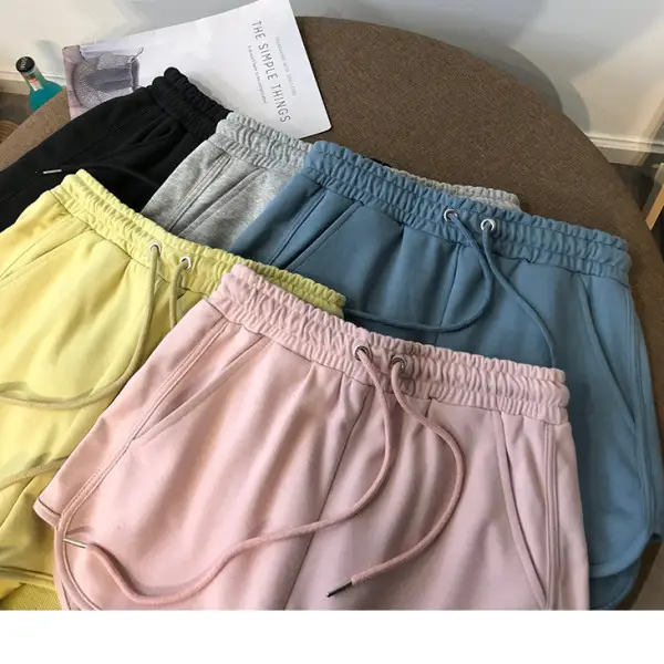2025 Summer Pink Wide Leg Shorts for Women - Image 9