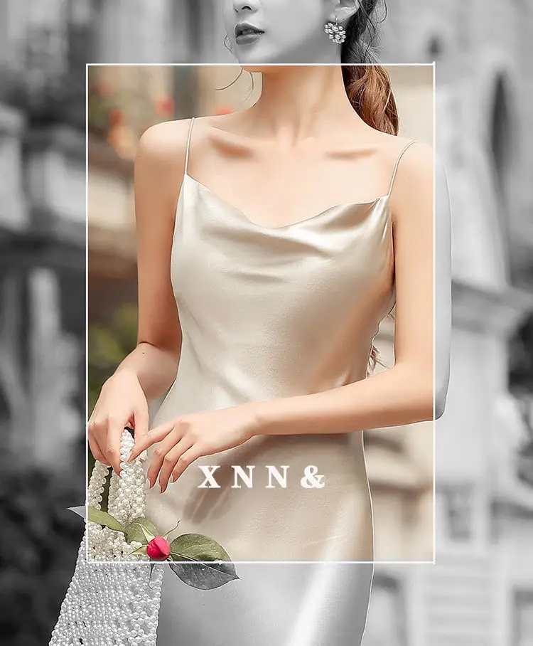 Women Satin Swing Collar Skirt Dress Summer 2024 — feature 3
