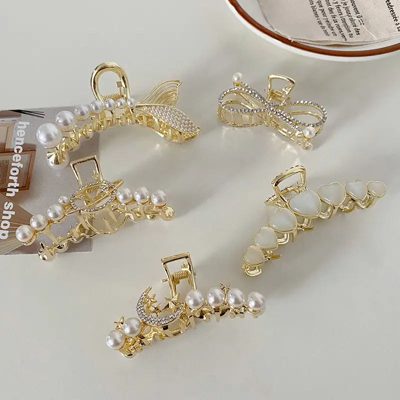 Korean Style Pearl Tassel Hairpin Clip for Women - Image 29