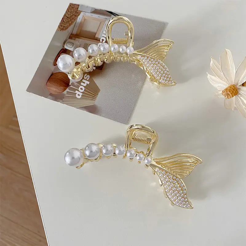 Korean Style Pearl Tassel Hairpin Clip for Women - Image 30