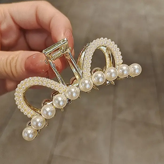 Korean Style Pearl Tassel Hairpin Clip for Women - Image 13