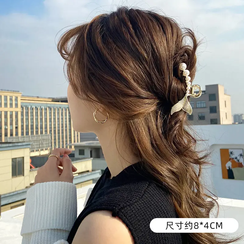 Korean Style Pearl Tassel Hairpin Clip for Women - Image 2