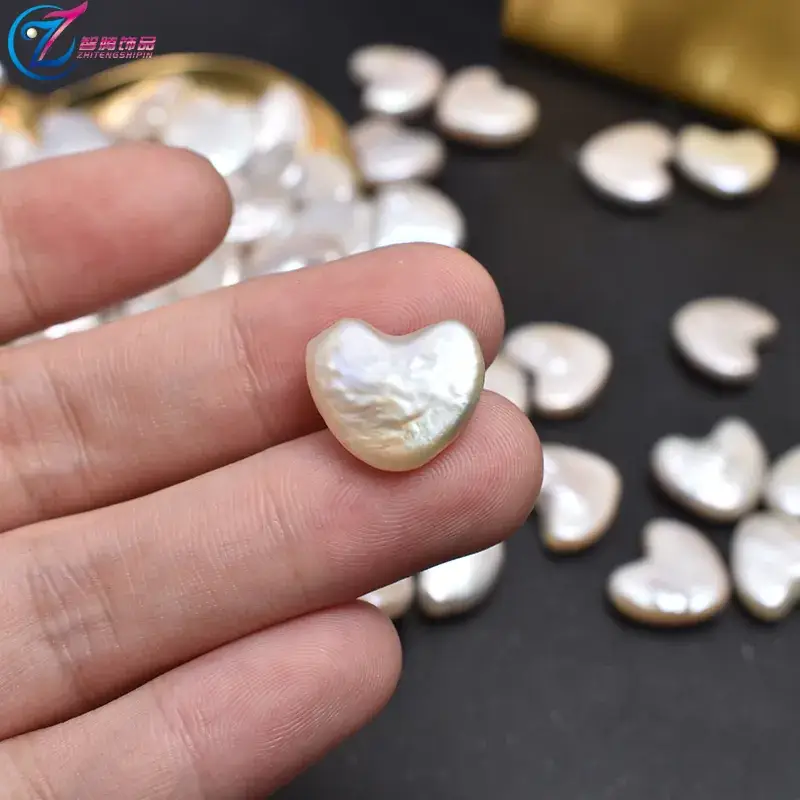 Natural Freshwater Pearl 14mm Love Baroque Decor