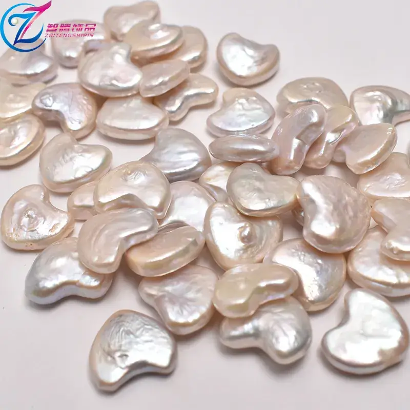 Natural Freshwater Pearl 14mm Love Baroque Decor