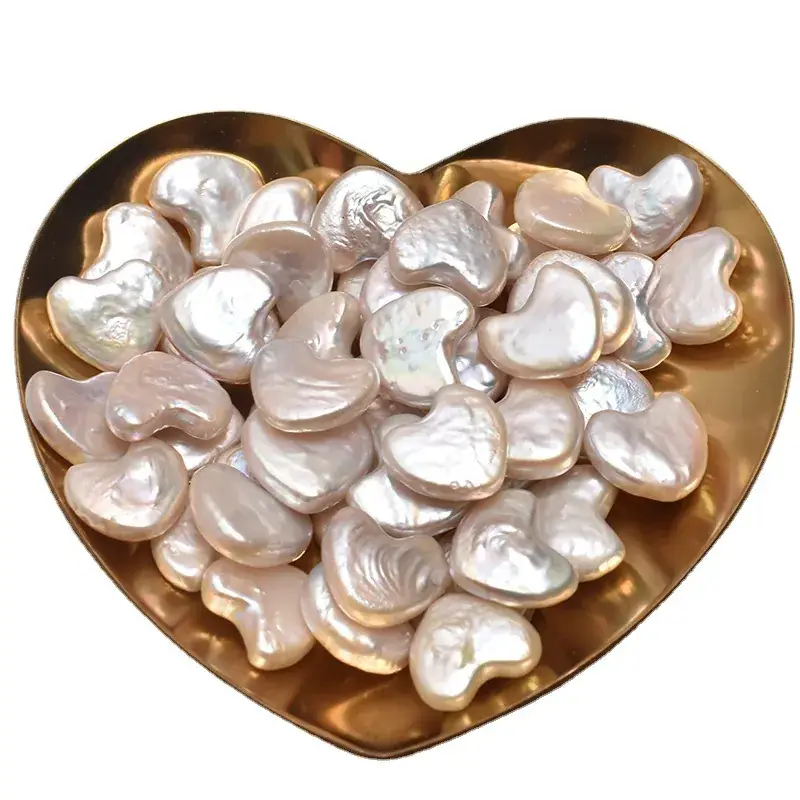 Natural Freshwater Pearl 14mm Love Baroque Decor