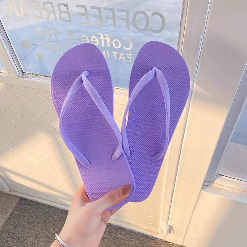 Orange Women's Flip Flops Summer Non-Slip