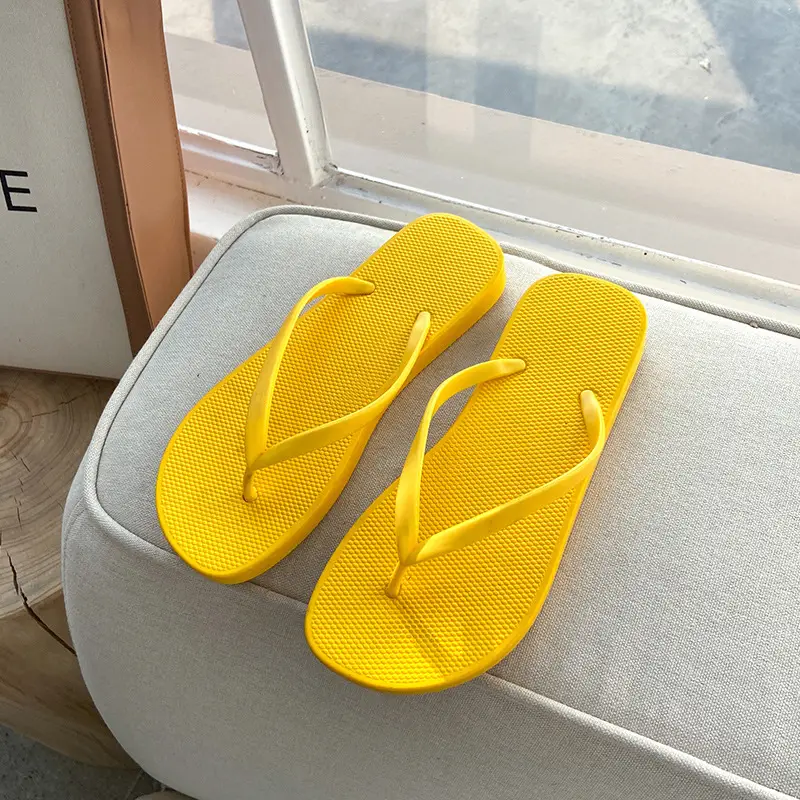 Orange Women's Flip Flops Summer Non-Slip