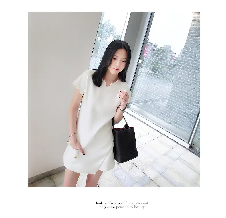 White 2-Piece Women's Summer Suit with Belted Shorts — feature 14