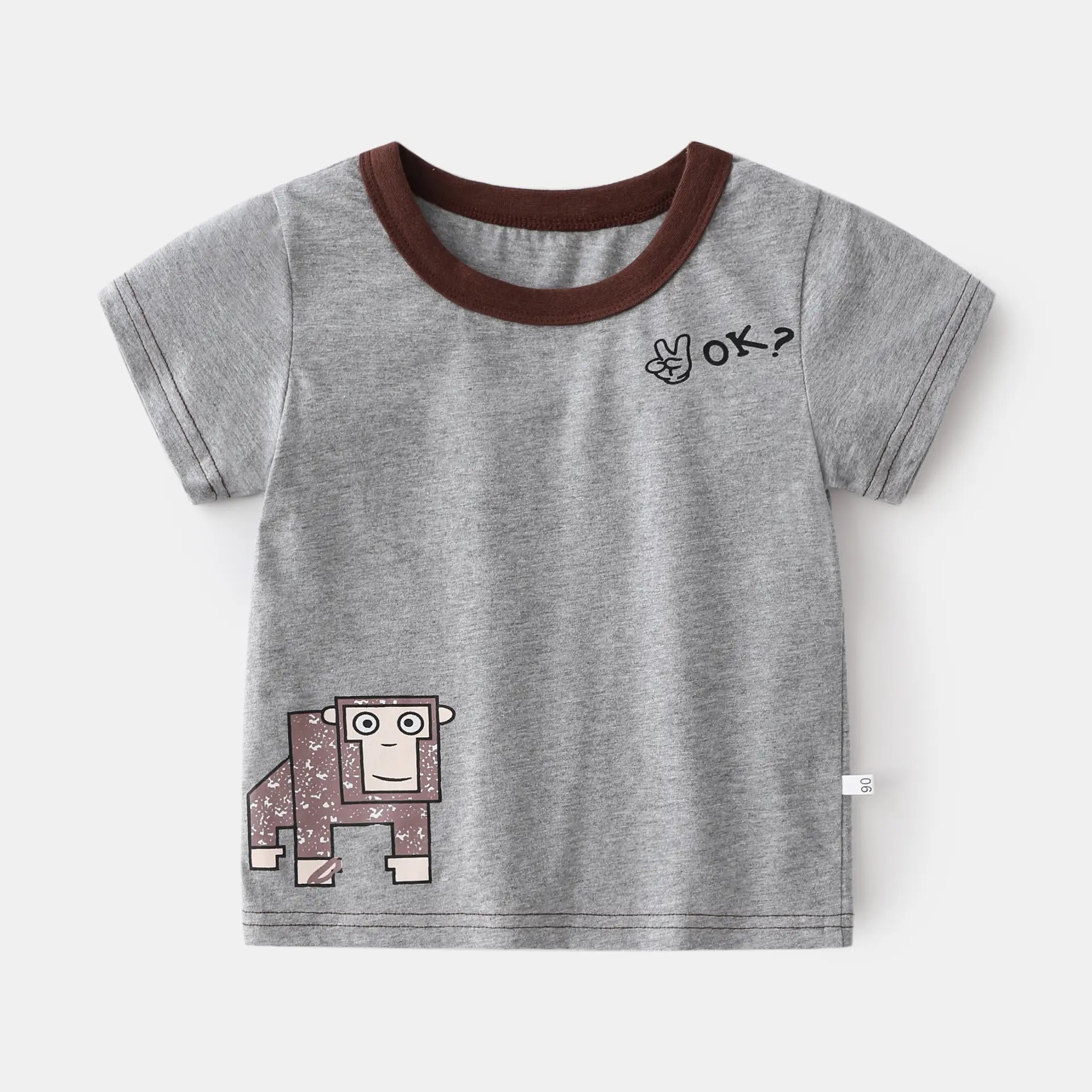 Boys' Monster T-Shirt Orange Round Neck 2025 - Image 4