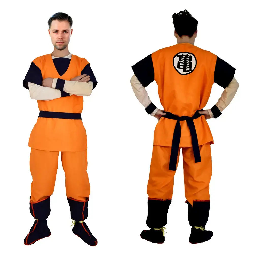 Orange Dragon Ball Kids Suit Halloween Cosplay Gold