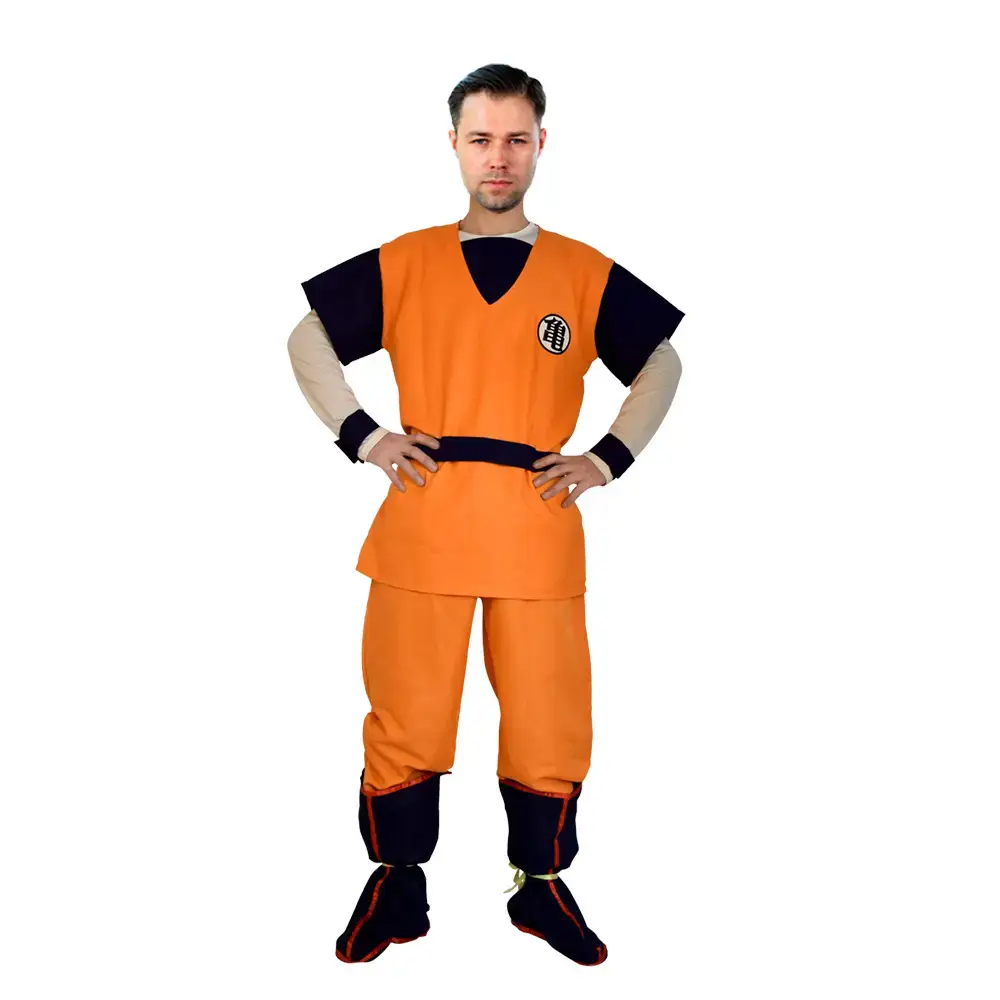 Orange Dragon Ball Kids Suit Halloween Cosplay Gold