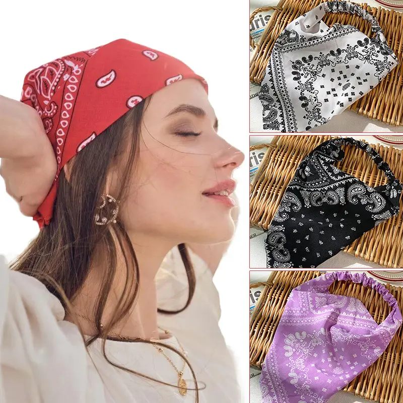 Sweet Black & White Embroidered Headscarf for Women - Image 7