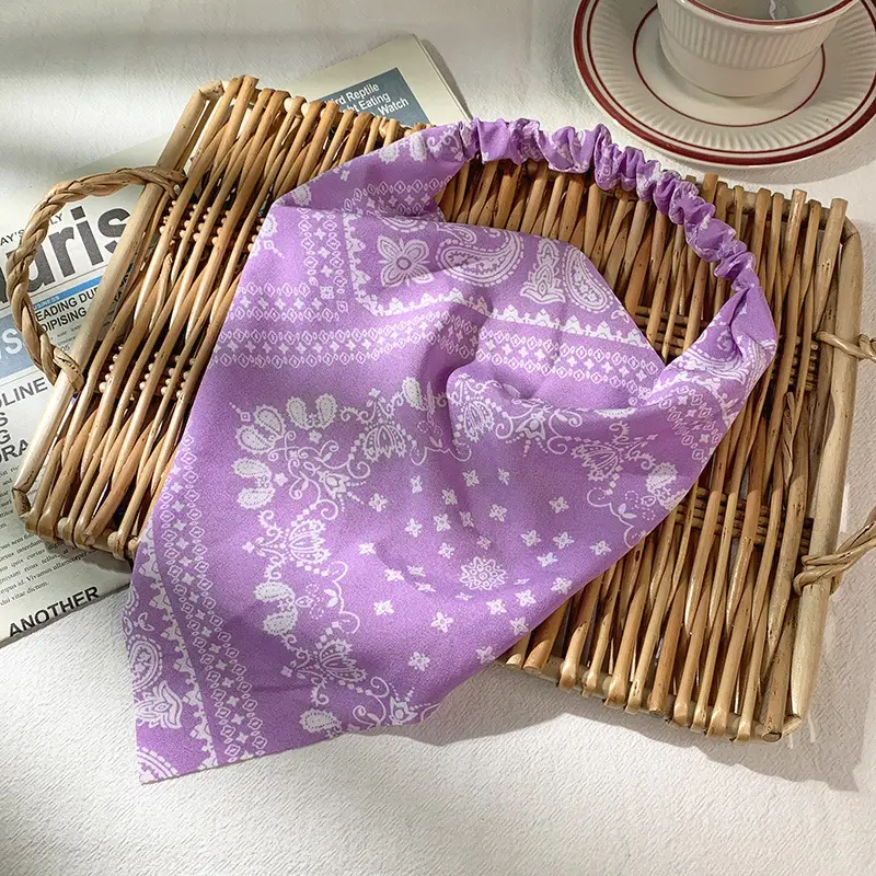 Sweet Black & White Embroidered Headscarf for Women - Image 4