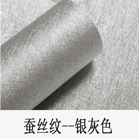 Factory wholesale self-adhesive linen fabric wallpaper warm dormitory bedroom plain solid color stickers Hotel background wall wallpaper