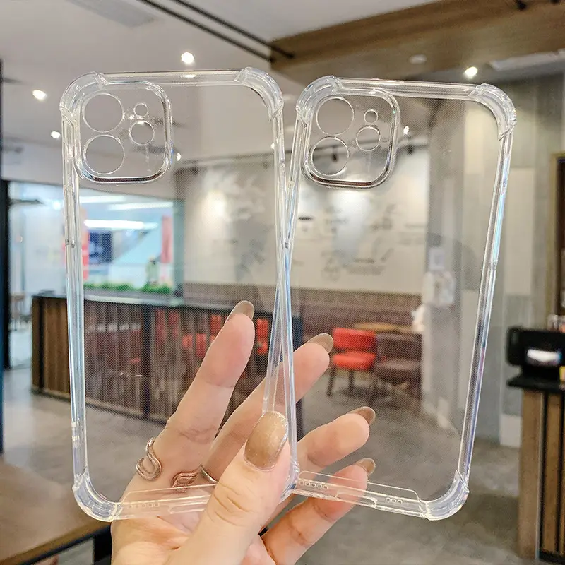 Apple iPhone 16 Clear Silicone 4-Corner Anti-Fall Cover