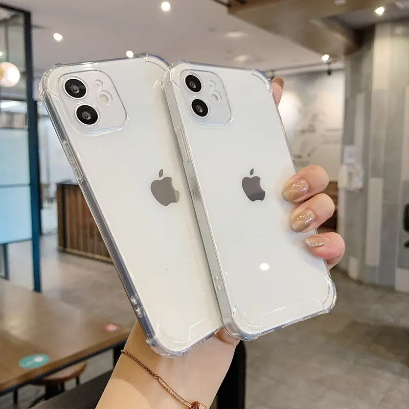 Apple iPhone 16 Clear Silicone 4-Corner Anti-Fall Cover