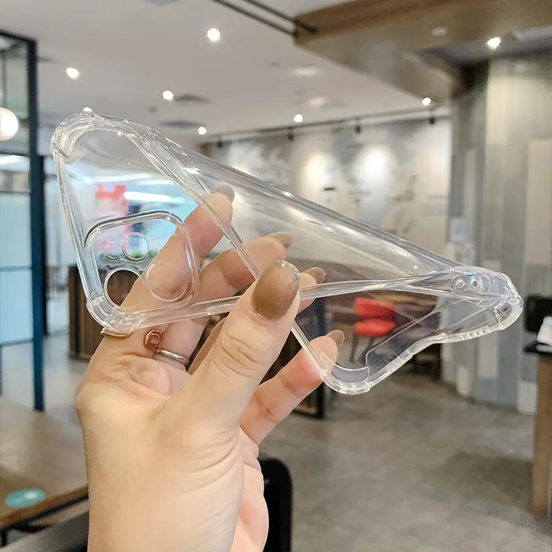 Apple iPhone 16 Clear Silicone 4-Corner Anti-Fall Cover