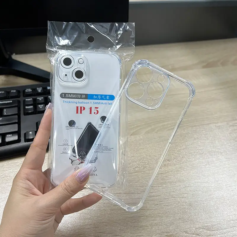 Apple iPhone 16 Clear Silicone 4-Corner Anti-Fall Cover