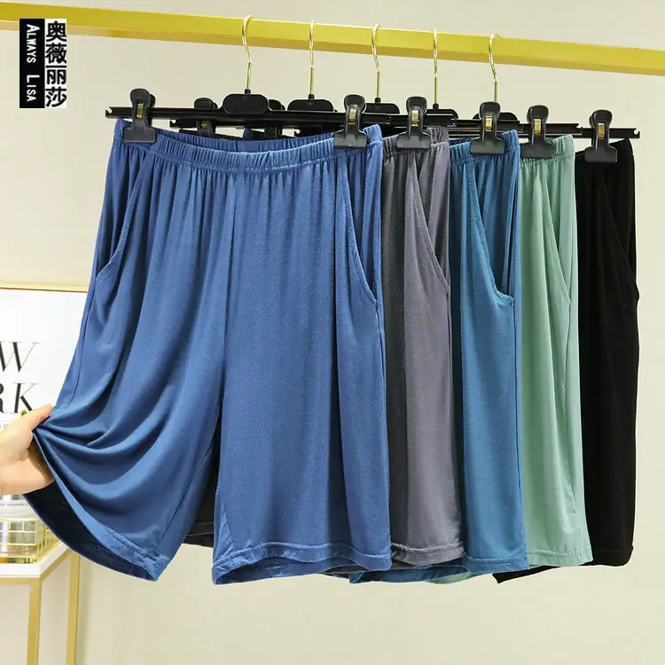 Women's Grey Modal Shorts Plus Size Slimming - Image 6