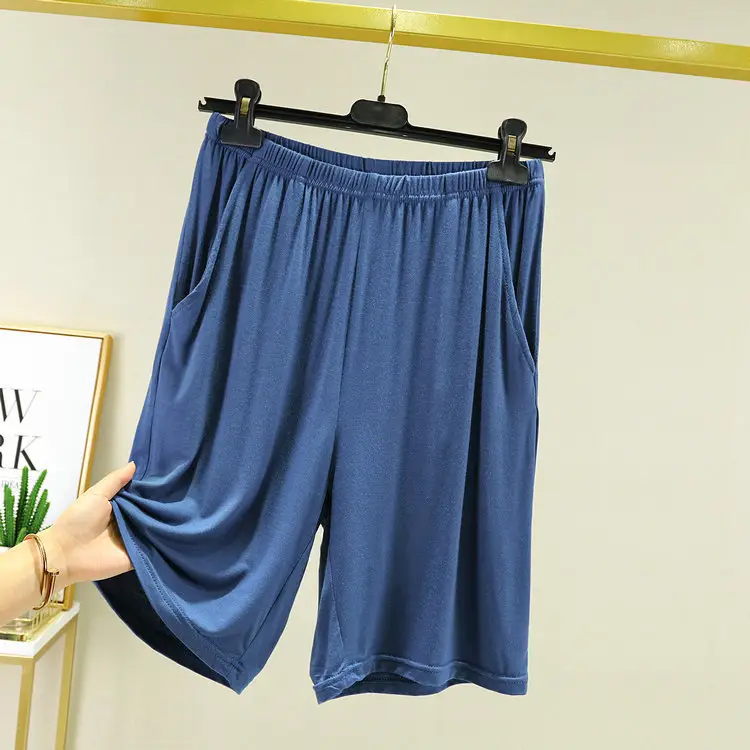 Women's Grey Modal Shorts Plus Size Slimming - Image 2