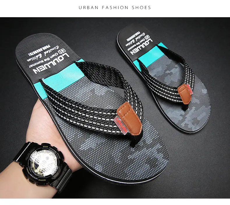 Men's Summer Non-Slip Flip Flops European American — feature 23
