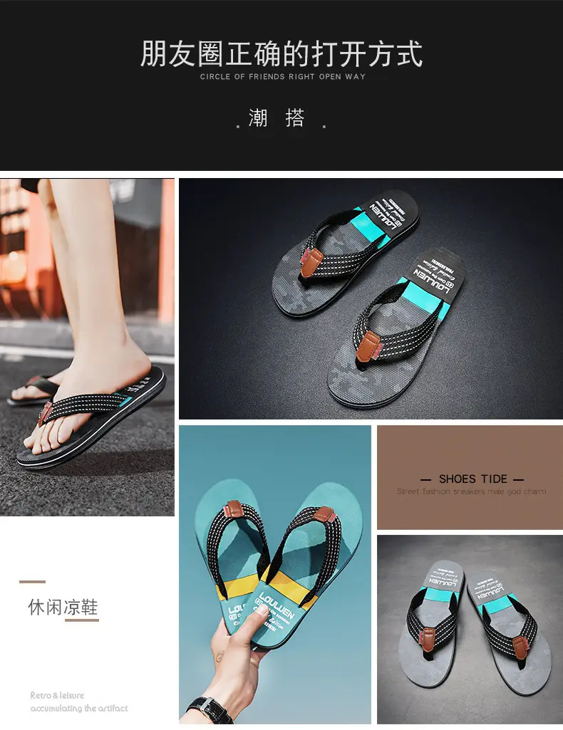 Men's Summer Non-Slip Flip Flops European American — feature 5
